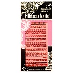 Наклейки для ногтей HD-A010 Кружево черное 7*17см