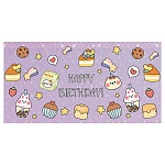 Конверт для денег " Миленд " 1-04 Happy Birthday! Кавай, 164*85мм, УФ-лак