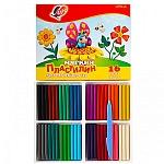 Пластилин " Луч " Кроха 16цв 264г мягкий, со стеком, картонная упаковка