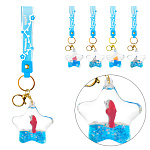 Брелок-антистресс " KWELT" Звездочка, ассорти (без возможности выбора цвета), 5*5*2см, петля, карабин, металлическое кольцо, пакет