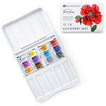 Краски акварельные художественные " Белые ночи " 12цв кювета 2,5мл, Ботанический атлас, пластиковая упаковка