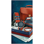 Конверт для денег " Праздник " 410 Мужской- Без названия- Часы, ремень, 82*168мм, глянцевый ВД-лак, без текста