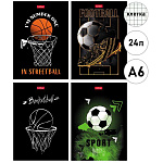 Блокнот МАЛЫЙ ФОРМАТ А6 24л " Hatber " Для мальчиков, клетка, на скобе,обложка - глянцевая ламинированная бумага, 16 дизайнов (без возможности выбора дизайна)