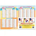 Игра обучающая " Hatber " А4 205*285мм Многоразовый тренажер. Пиши и стирай. Сложение и вычитание, картон, пакет, европодвес