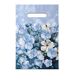 Пакет ПЭ " Интерпак " с вырубной ручкой ПВД, 20*30см 30мкм Лазурь