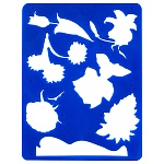 Трафарет " Цветик " Цветы 15,5*20см, пластиковый