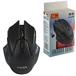 Мышь " FaisON " M-6 Alien беспроводная оптическая, 6 кнопок, черная, 1200 DPI, USB (батарейки в комплект не входят)
