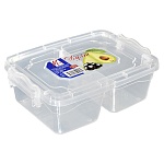 Контейнер пластиковый для пищевых продуктов, 0,5л+0,5л, 2 отделения, Дуэт " Милих "