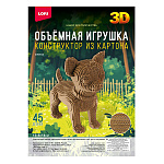 Конструктор " Lori " Собачка, 130*80*140мм, в наборе: картонные основы, детали для скрепления, инструкция, клей