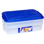 Контейнер пластиковый для пищевых продуктов, 0,75л+1,35л, 2-х ярусный, Мультибокс " Милих "