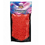 Наполнитель для слайма " Волшебный мир " пенопластовые шарики- красные, 2мм, придают отличный звук при растягивании слайма, картонный блистер 12*24мм, европодвес