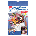 Картина по номерам " Lori " 20*28,5см Свидание, состав набора: основа с контуром, краски, вспомогательный лист, кисть, акриловый лак, инструкция, картонная упаковка, европодвес