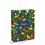 Пакет ПЭ " Интерпак " с пластиковой ручкой МП, 30*40см 150мкм Амалия