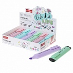 Текстовыделитель 1-5мм, пастель, бирюзовый, мятный, розовый, сиреневый, Newtone " Hatber " картонная упаковка