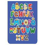 Закладка магнитная " Мир открыток " 2-89 Английский алфавит, 61*164мм