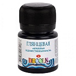 Краска акриловая " Decola " 20мл глянцевая черная