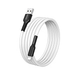 Кабель сетевой USB - Lightning " Smartbuy " S21 белый, 1м, 2,4A, силикон