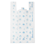 Пакет-майка " Смайлик " 38+22*68 см ПНД 16 мкм