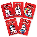 Набор бирок для букетов и подарков " Праздник " 060 Единорог, 53*77мм, 5 видов 10шт, глянцевый УФ-лак