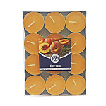 Свеча чайная " РСМ " 24шт Персик, 39*12,5мм, время горения 3-4часа, картонная упаковка в термо упаковке