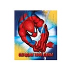 Магнит виниловый " Империя поздравлений " Человек Паук - Сегодня твой день! винил, лицензия