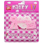 Свеча для торта " KWELT " Я тебя люблю " 5*10,5*1см, на палочке, картонный блистер 17,5*14*2см, европодвес