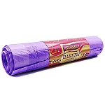 Мешки для мусора " Housemaid " Premium 60л 15шт фиолетовые с завязками, толщина 20мкм, в рулоне, ПВД