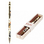 Ручка подарочная шариковая автоматическая " Bruno Visconti " Felicita,LoveMe, Котики, счастье, синяя 0,7мм, толщина письма 0,5мм, металлический корпус, покрытие прозрачный лак, цвет корпуса - multicolor, металлический наконечник, металлический клип, подар