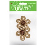 Декоративный элемент " Hobby Time " Цветы 2шт, Вид 3, джут