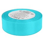 Лента атласная " KWELT " 25мм*22,85м голубая