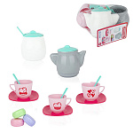 Игровой набор " Совтехстром " Сахарная пудра, в наборе 15 предметов: чайный набор, пироженые, сетка