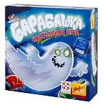 Игра настольная " Стиль жизни " Барабашка, состав: 60 карт, 5 предметов для хватания: зелёная бутылка, красное кресло, белое привидение, серая мышка, синяя книжка, правила игры, картонная упаковка 13*13*4,3см, от 6лет