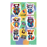 Наклейки " Мир открыток " 0-11 А6 Забавные зверушки, без отделки