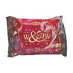 Салфетки влажные  20шт " Well&Wet " Rosesense