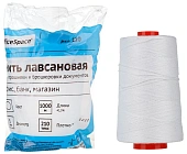 Нить для прошивки документов OfficeSpace, лавсановая, d1мм, 1000м, ЛШ-210, белая