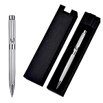 Ручка шариковая " Mazari " Effu S, синяя, 0,7мм, сменный стержень 99мм, пулевидный пишущий узел, поворотный механизм, металлический корпус, упаковка - футляр