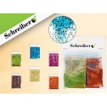 Блестки декоративные " Schreiber " 6цв 5г, пакет