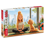 Пазлы " Hatber " 500элементов Двое в лотосе 48*33см, картонная упаковка