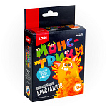 Выращивание кристаллов " Lori " Алхимик. Монстрики, Оранжевый монстрик, в наборе: химический реактив, поддон для выращивания, картонная основа, декоративный картонный элемент, инструкция