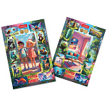 Пазлы " Hatber "  2в1 38+38л Кто где живет, 20*30см, в рамке, картонная упаковка