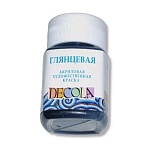 Краска акриловая " Decola " 50мл матовая черная