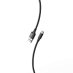 Кабель сетевой USB - MicroUSB " Smartbuy " S14 черный, 2м, 3A, ткань