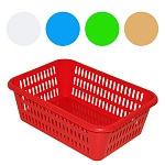 Корзина для хранения мелочей " Милих " 232*162*74мм, прямоугольная, пластиковая, ассорти (без возможности выбора цвета)