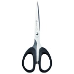 Ножницы " Attomex " 18см металлические, пластиковые ручки, черные, пакет, европодвес