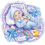 Плакат фигурный " Империя поздравлений " А3 Новорожденный, без отделки, двусторонний