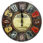 Часы настенные " Миленд " d=30см Стильный кантри, питание от 1 батарейки АА, батарейки в комплект не входят, материал- МДФ, пластик, картонная упаковка