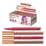 Текстовыделитель 0,6-3,5мм, светло-розовый, темно-розовый, коричневый, Visioline V-19 Flex Ido " Erich Krause " картонная упаковка