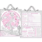 Плакат " Хорошо " 360 А3 Свадьба- Свадебное дерево пожеланий, панно, картон, лента атласная