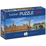 Пазлы " Hatber " 1000элементов Premium Набережная Темзы 96*33см, картонная упаковка