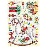 Наклейка " Праздник " 509 Новогодняя- Новогодние подарки, 330*474мм, ПВХ